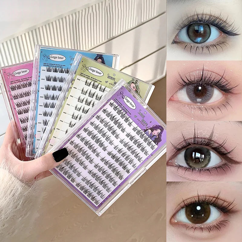 Gege Bear Glue-Free False Eyelashes - Natural Self-Adhesive Lashes
