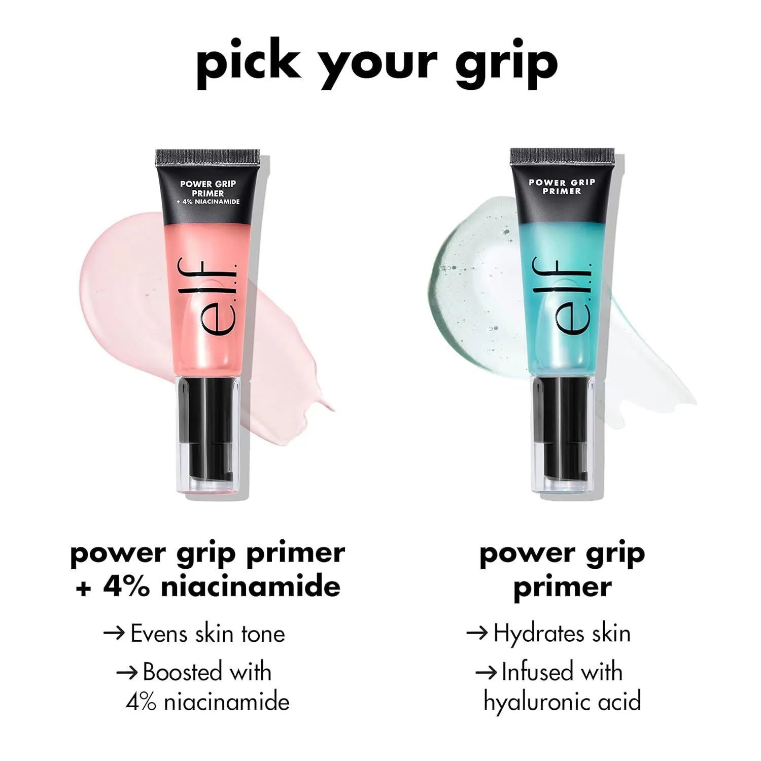 E.L.F. Power Grip Style Face Primer – Gel-Based Long-Lasting Makeup Base