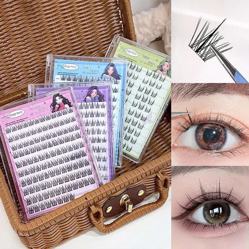 Gege Bear Glue-Free False Eyelashes - Natural Self-Adhesive Lashes