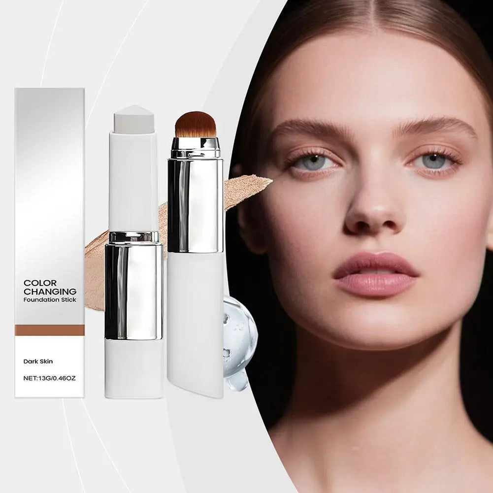 Self-Adjusting Color Changing Foundation Stick - 2-in-1 Hydrating & Brightening Base