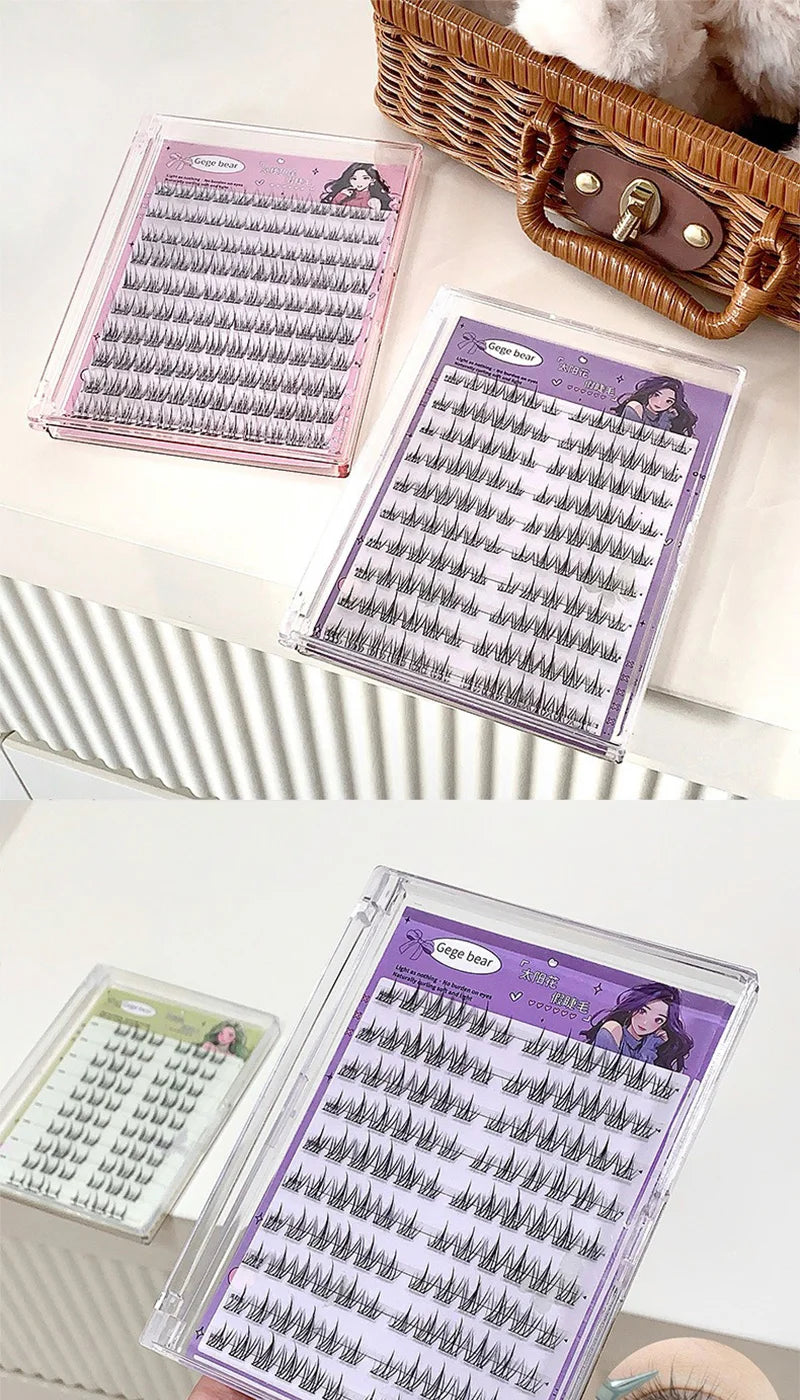 Gege Bear Glue-Free False Eyelashes - Natural Self-Adhesive Lashes