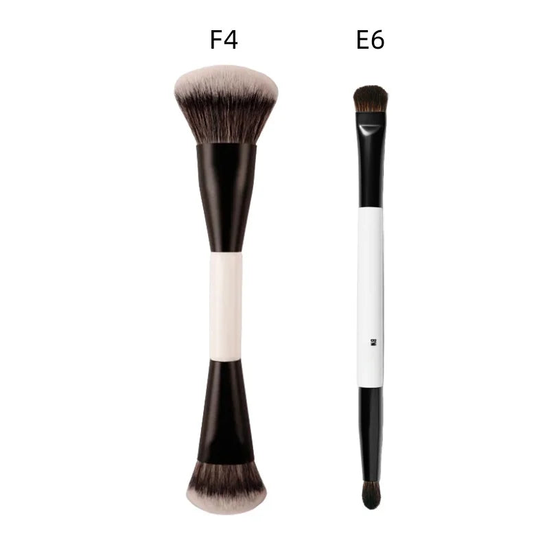 F Four (2 in 1) Dual-Ended Makeup Brush | Foundation, Concealer, Bronzer, Blush & Eyeshadow