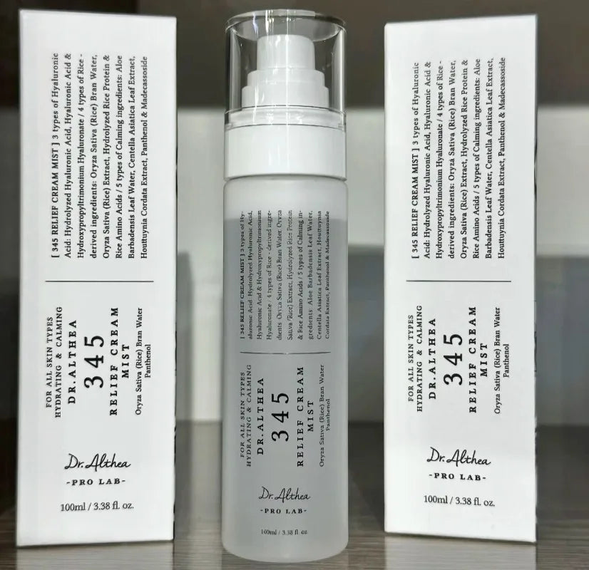 Dr. Althea 345 Whitening Skincare Collection | Whitening Cream, Barrier Cream, Jelly Mist & Moisturizing Spray (50ml, 60ml, 100ml)