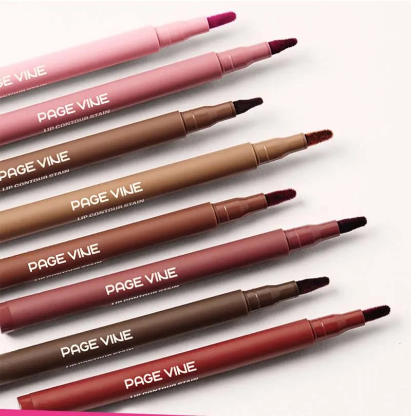 Waterproof Matte Lip Liner Pencil - Long-Lasting Velvet Lip Contour Pen