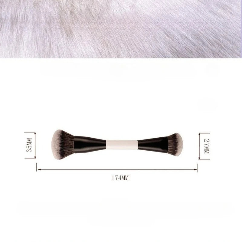 F Four (2 in 1) Dual-Ended Makeup Brush | Foundation, Concealer, Bronzer, Blush & Eyeshadow