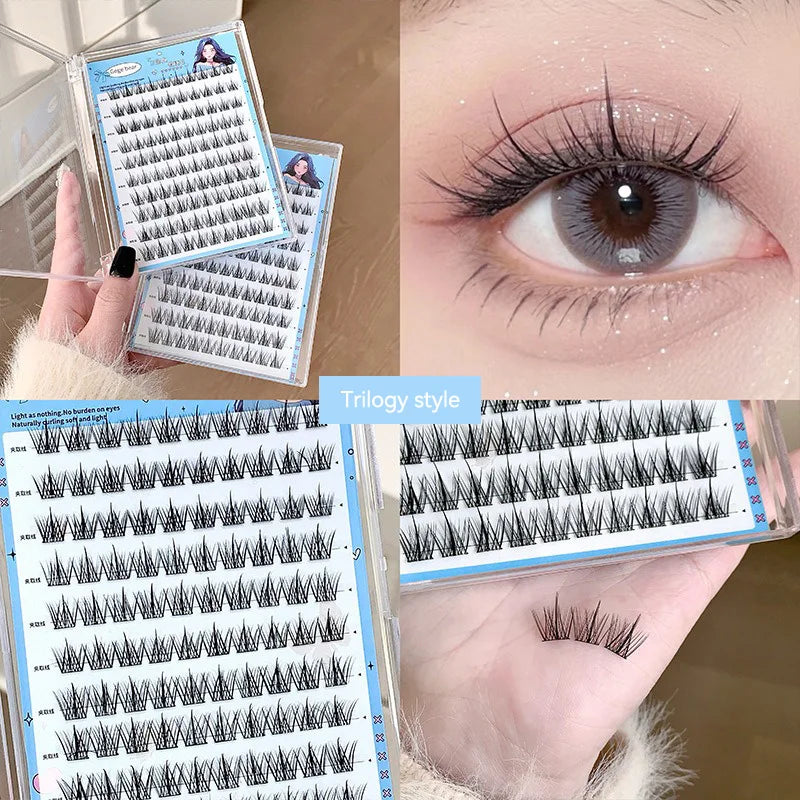 Gege Bear Glue-Free False Eyelashes - Natural Self-Adhesive Lashes