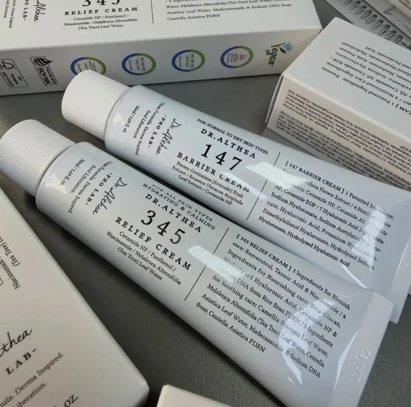 Dr. Althea 345 Whitening Skincare Collection | Whitening Cream, Barrier Cream, Jelly Mist & Moisturizing Spray (50ml, 60ml, 100ml)