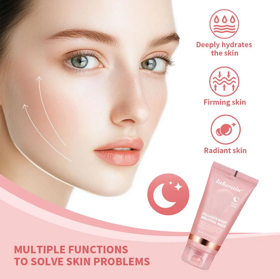 Korean Bio-Collagen Overnight Peel-Off Mask | Lifting & Anti-Wrinkle