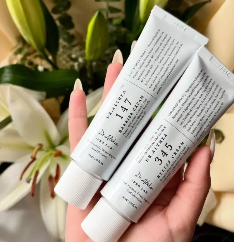 Dr. Althea 345 Whitening Skincare Collection | Whitening Cream, Barrier Cream, Jelly Mist & Moisturizing Spray (50ml, 60ml, 100ml)