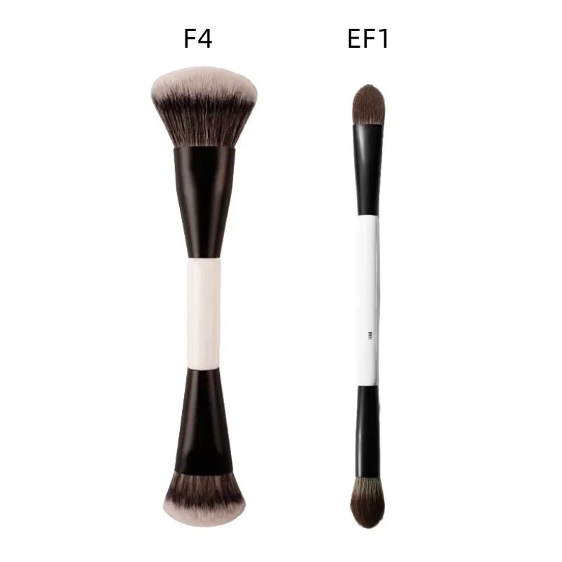 F Four (2 in 1) Dual-Ended Makeup Brush | Foundation, Concealer, Bronzer, Blush & Eyeshadow