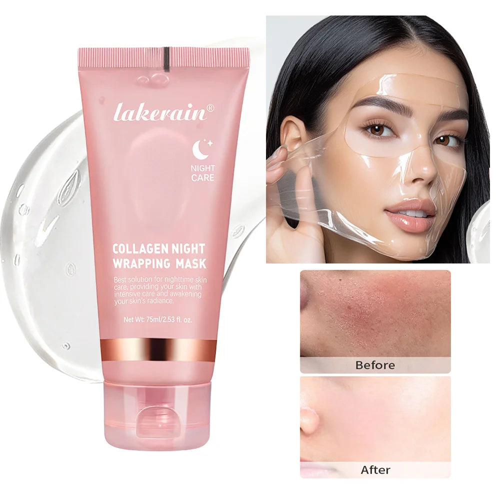 Korean Bio-Collagen Overnight Peel-Off Mask | Lifting & Anti-Wrinkle