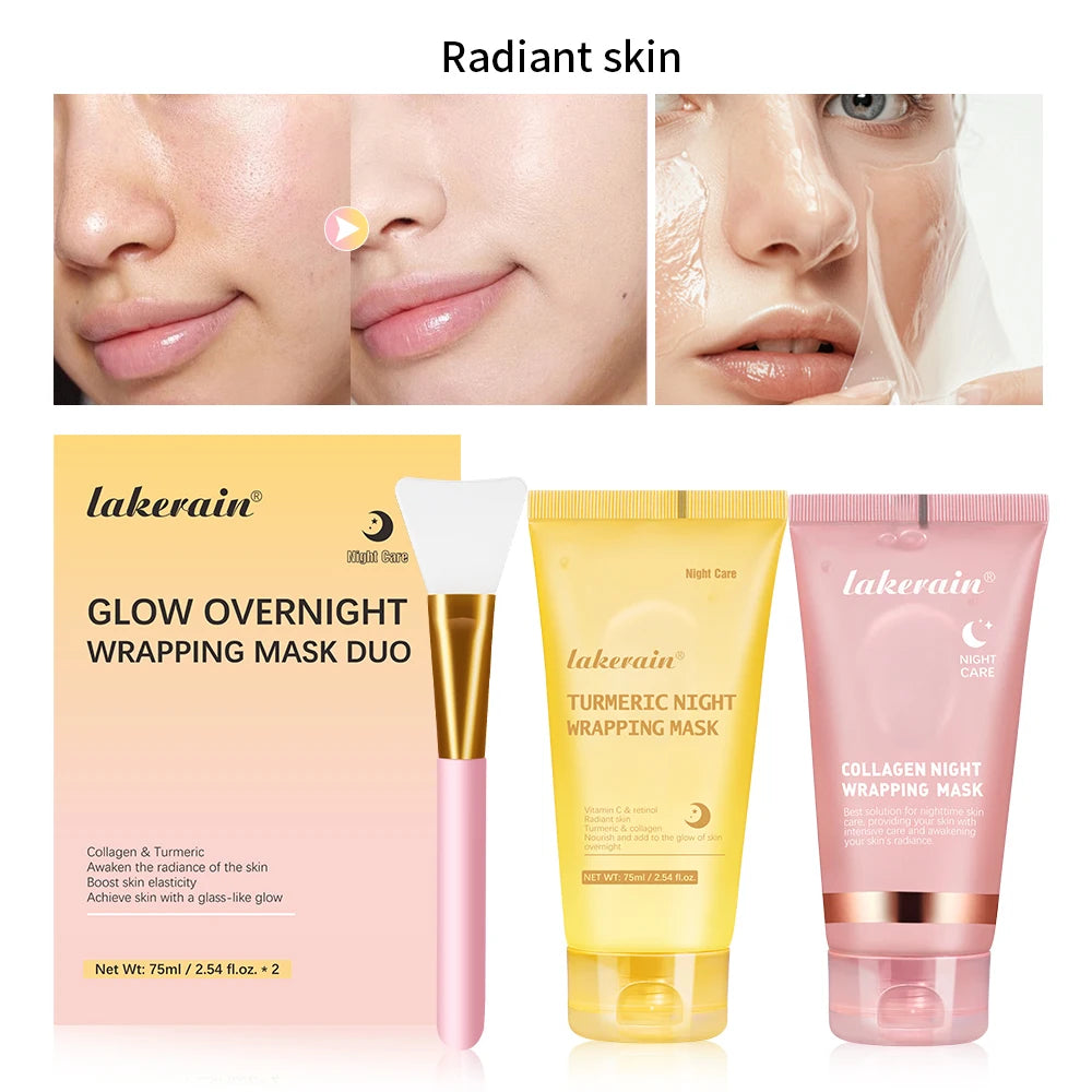 Korean Bio-Collagen Overnight Peel-Off Mask | Lifting & Anti-Wrinkle