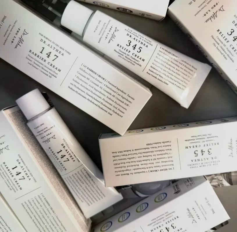 Dr. Althea 345 Whitening Skincare Collection | Whitening Cream, Barrier Cream, Jelly Mist & Moisturizing Spray (50ml, 60ml, 100ml)