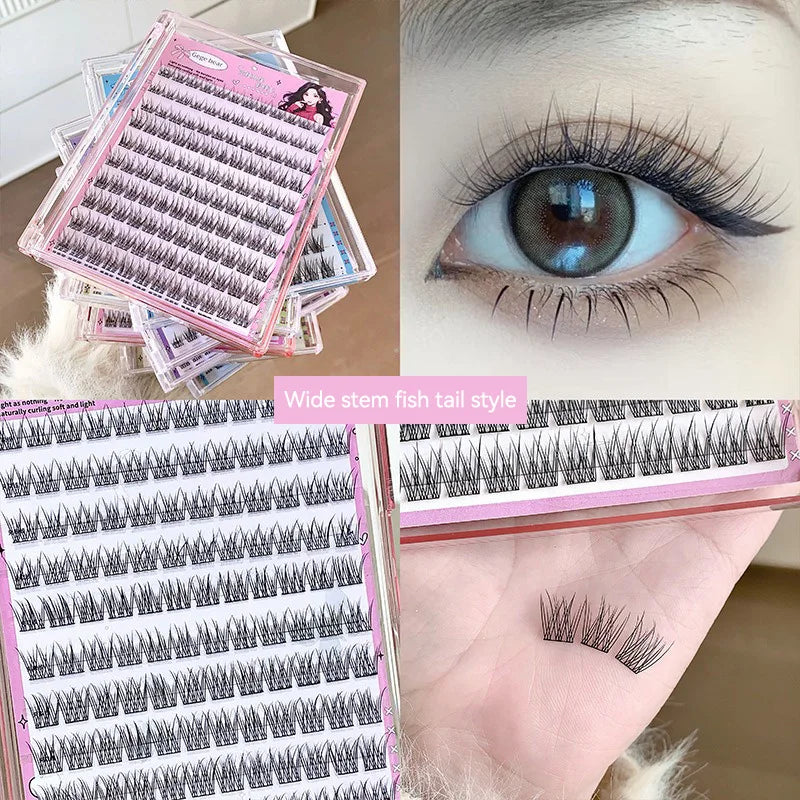 Gege Bear Glue-Free False Eyelashes - Natural Self-Adhesive Lashes