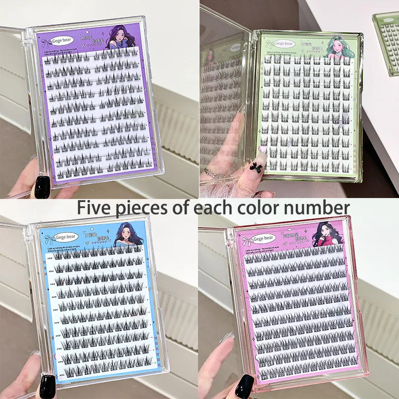Gege Bear Glue-Free False Eyelashes - Natural Self-Adhesive Lashes
