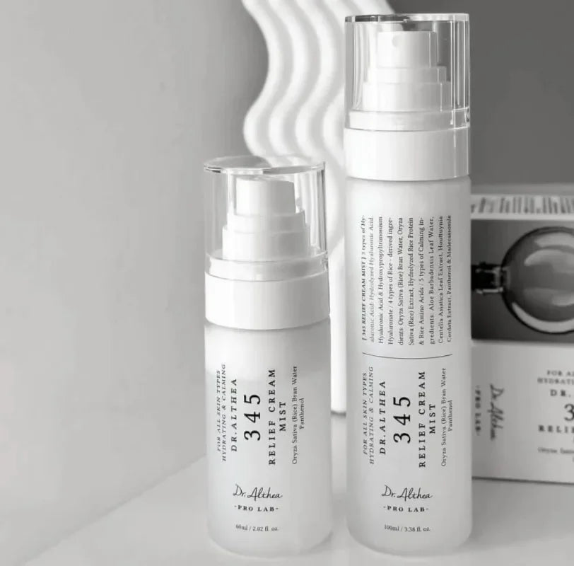 Dr. Althea 345 Whitening Skincare Collection | Whitening Cream, Barrier Cream, Jelly Mist & Moisturizing Spray (50ml, 60ml, 100ml)