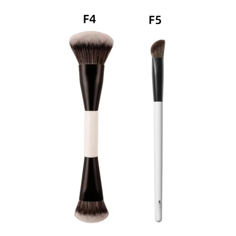 F Four (2 in 1) Dual-Ended Makeup Brush | Foundation, Concealer, Bronzer, Blush & Eyeshadow