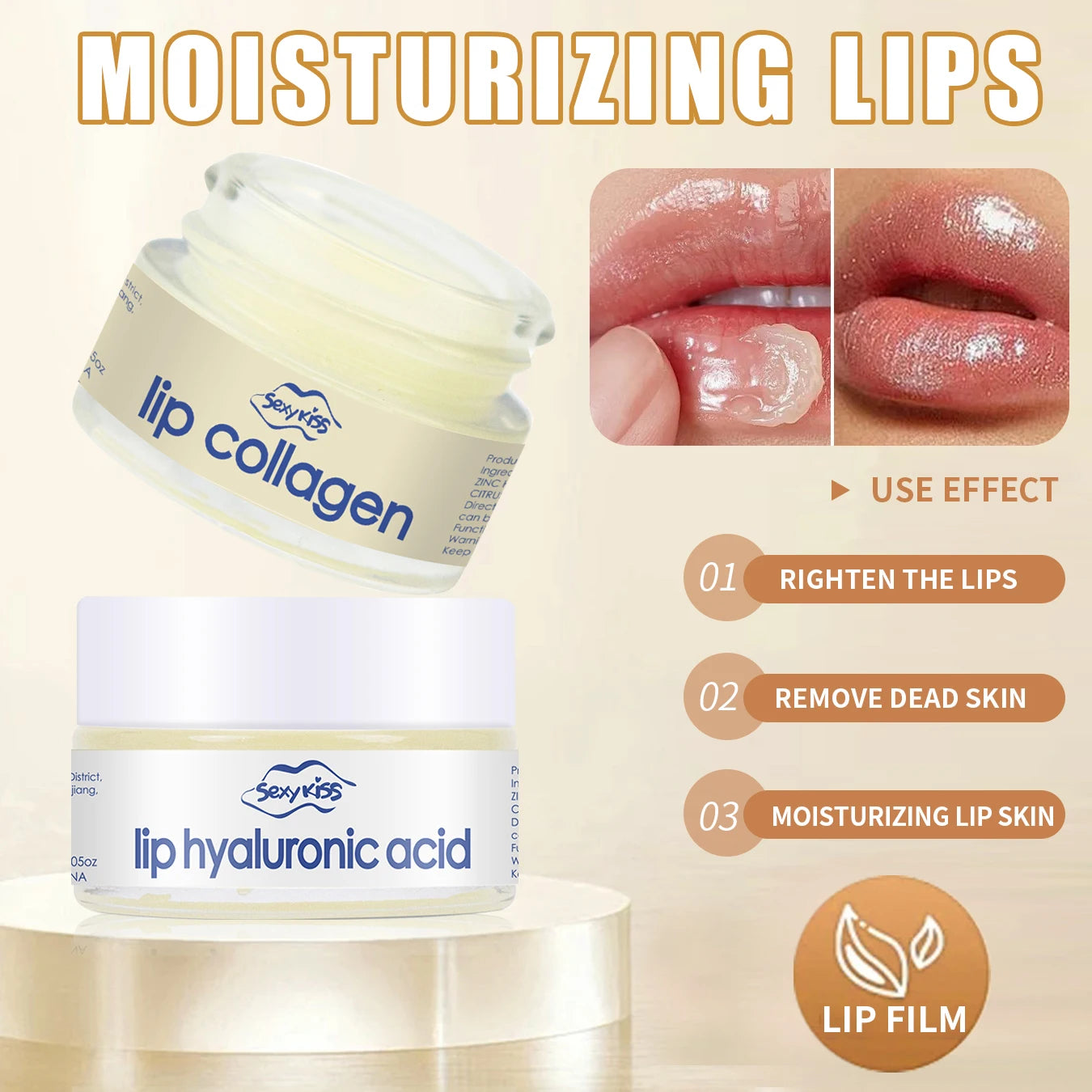 Hyaluronic Acid & Collagen Lip Sleeping Mask (20g) - Deep Hydrating