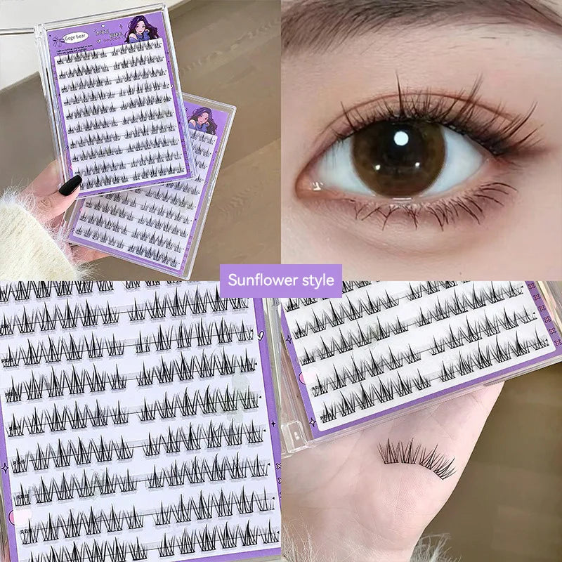 Gege Bear Glue-Free False Eyelashes - Natural Self-Adhesive Lashes
