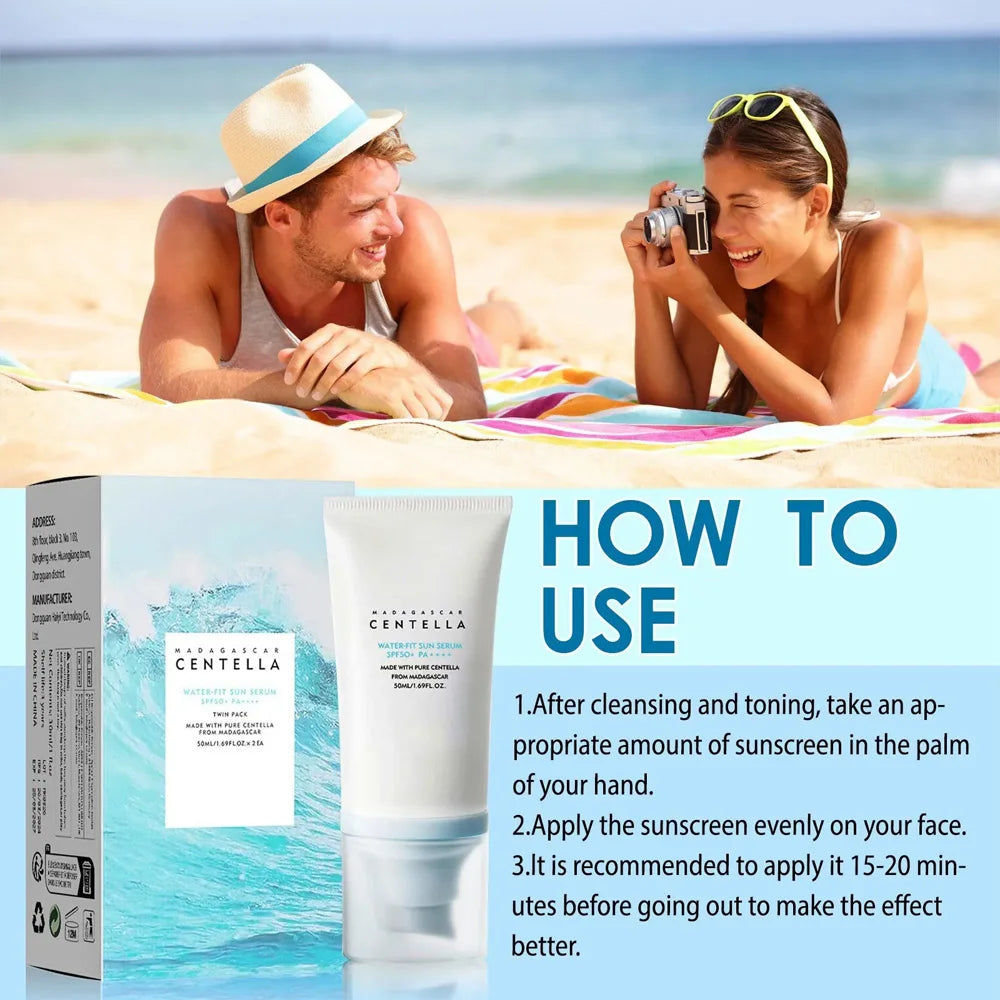 Korean Centella Sunscreen SPF 50+ | Hydrating Face & Body Sunblock