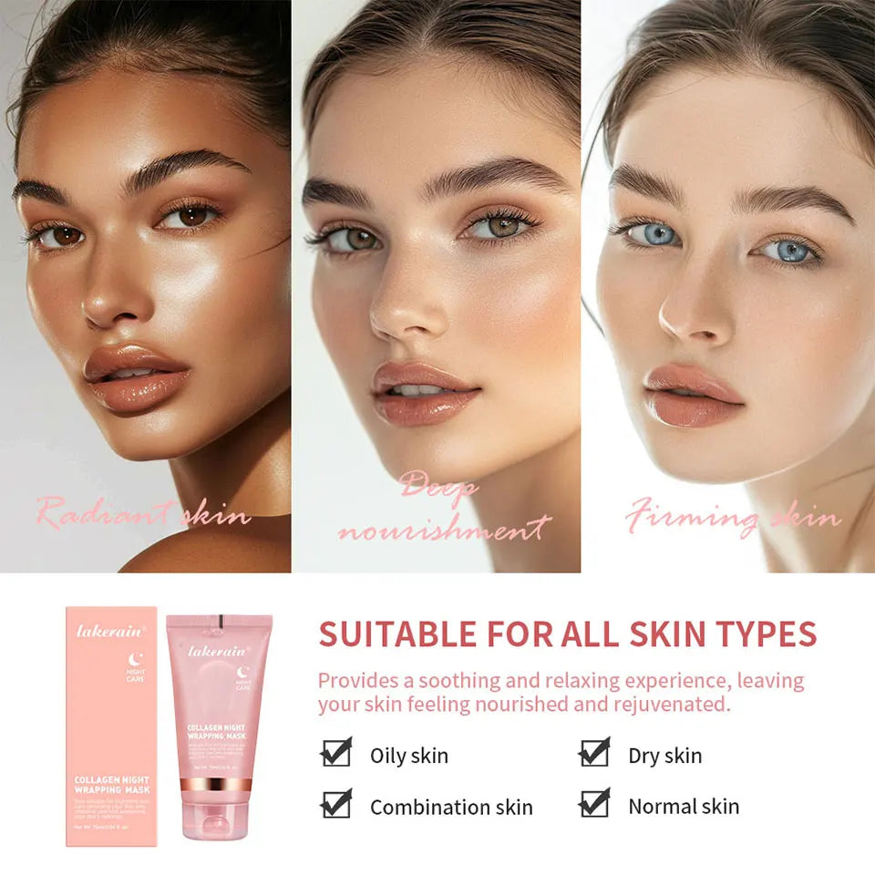 Korean Bio-Collagen Overnight Peel-Off Mask | Lifting & Anti-Wrinkle