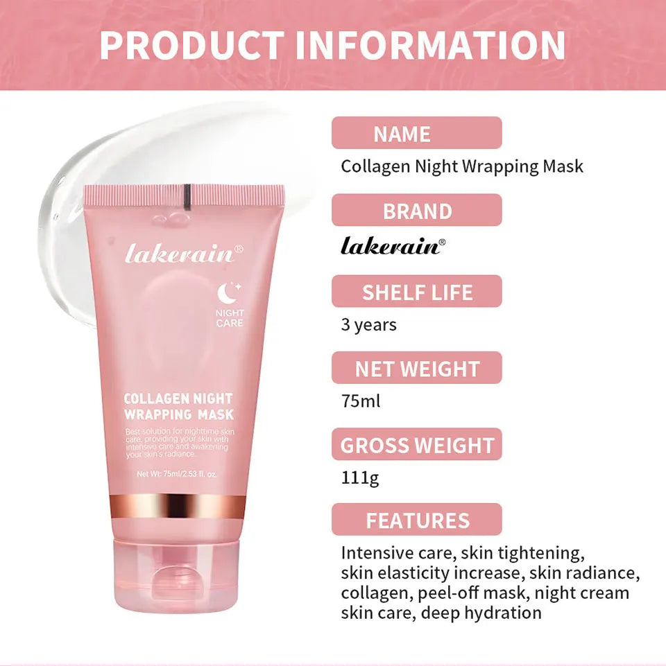 Korean Bio-Collagen Overnight Peel-Off Mask | Lifting & Anti-Wrinkle