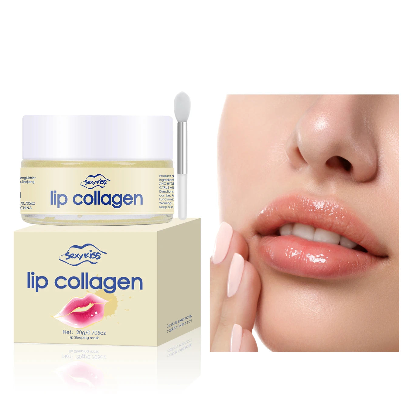 Hyaluronic Acid & Collagen Lip Sleeping Mask (20g) - Deep Hydrating