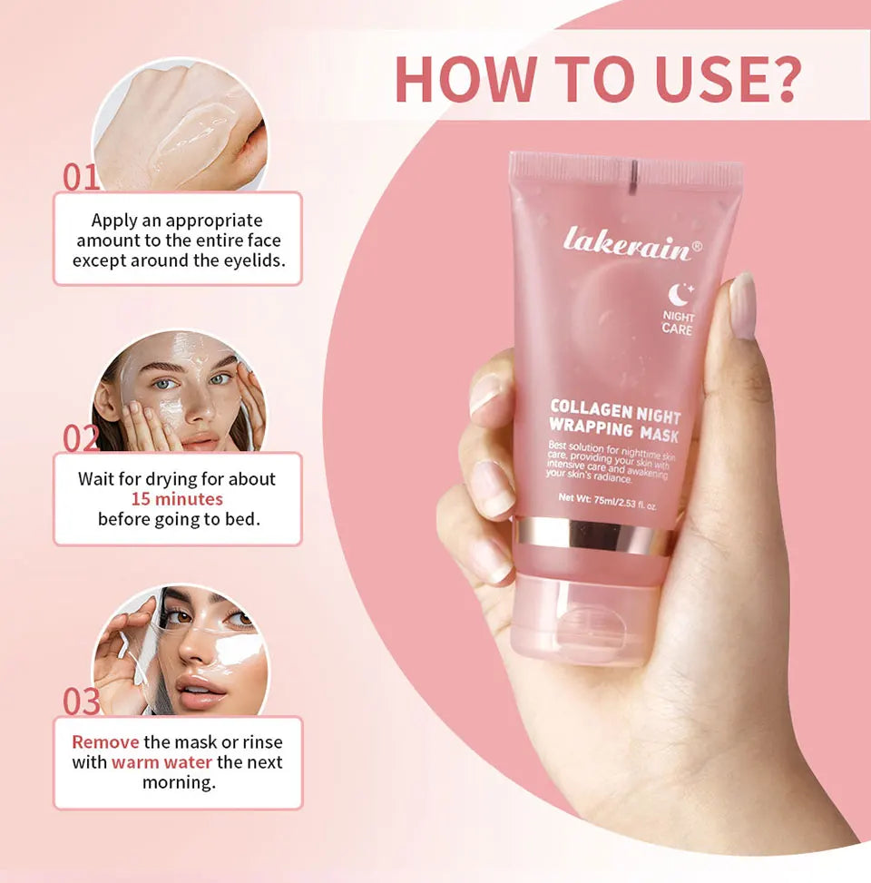 Korean Bio-Collagen Overnight Peel-Off Mask | Lifting & Anti-Wrinkle