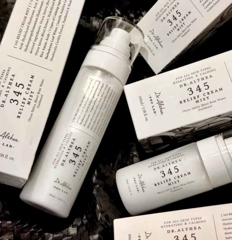 Dr. Althea 345 Whitening Skincare Collection | Whitening Cream, Barrier Cream, Jelly Mist & Moisturizing Spray (50ml, 60ml, 100ml)