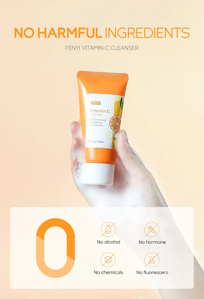 Vitamin C & Cherry Blossom Face Wash | Hydrating & Blackhead Care