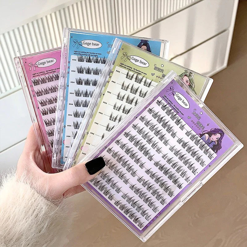 Gege Bear Glue-Free False Eyelashes - Natural Self-Adhesive Lashes