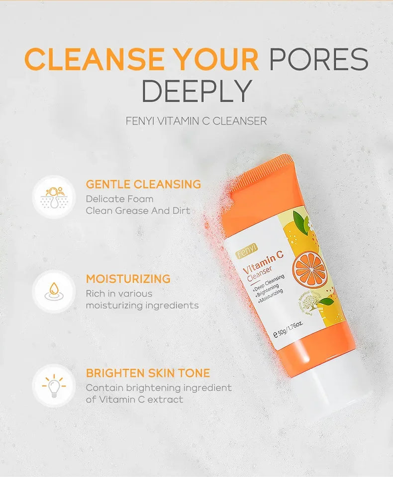Vitamin C & Cherry Blossom Face Wash | Hydrating & Blackhead Care