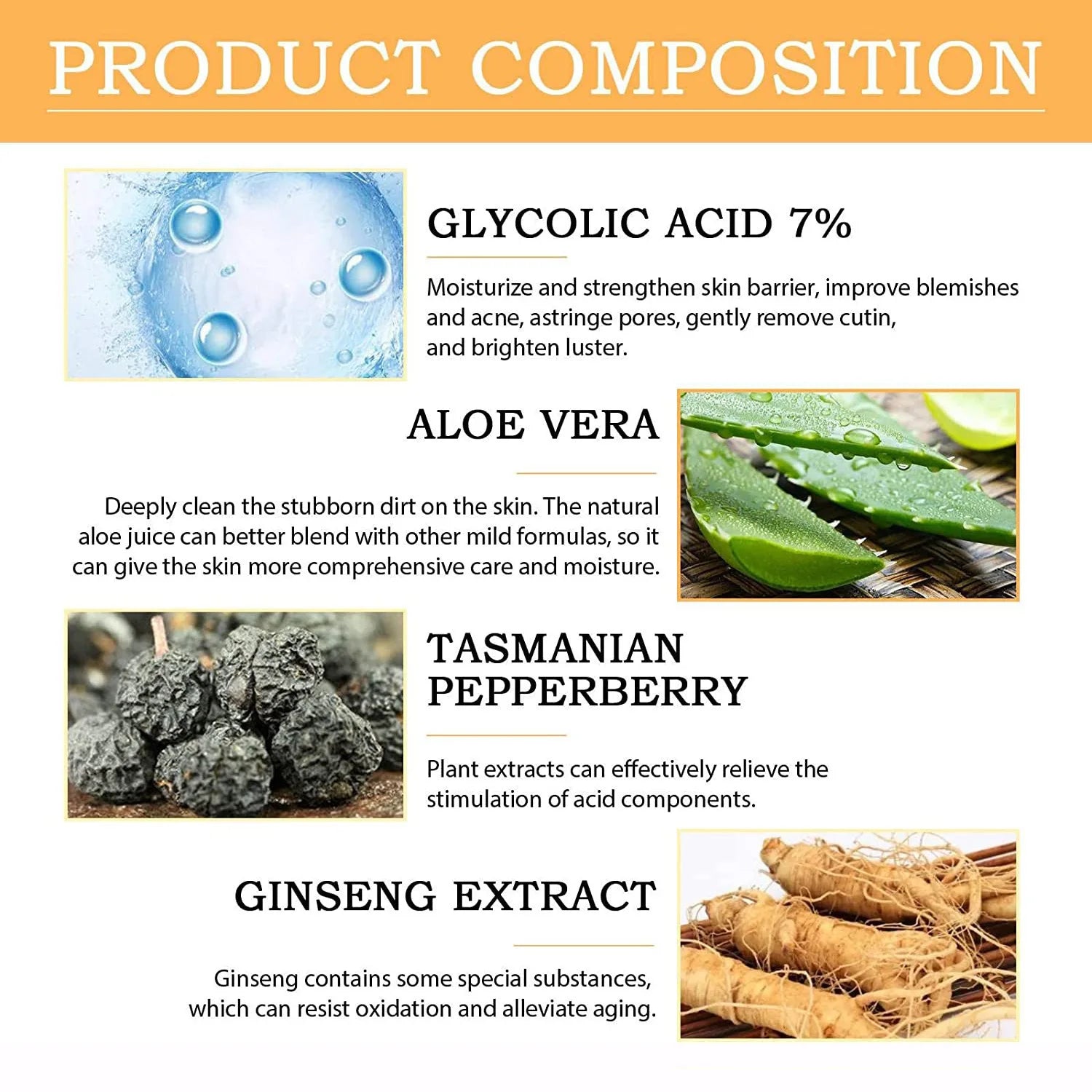 7% Glycolic Acid Toning Solution (100ml) - Rejuvenating Exfoliating Toner for Acne