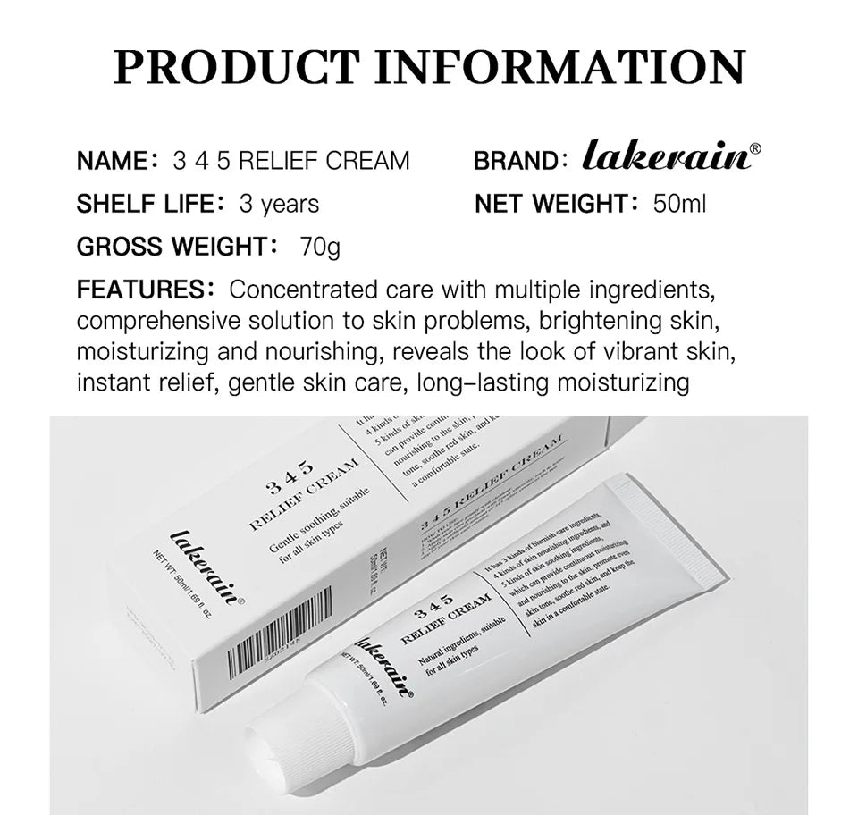 345 Relief Cream: Anti-Oxidant, Brightening & Acne Mark Care