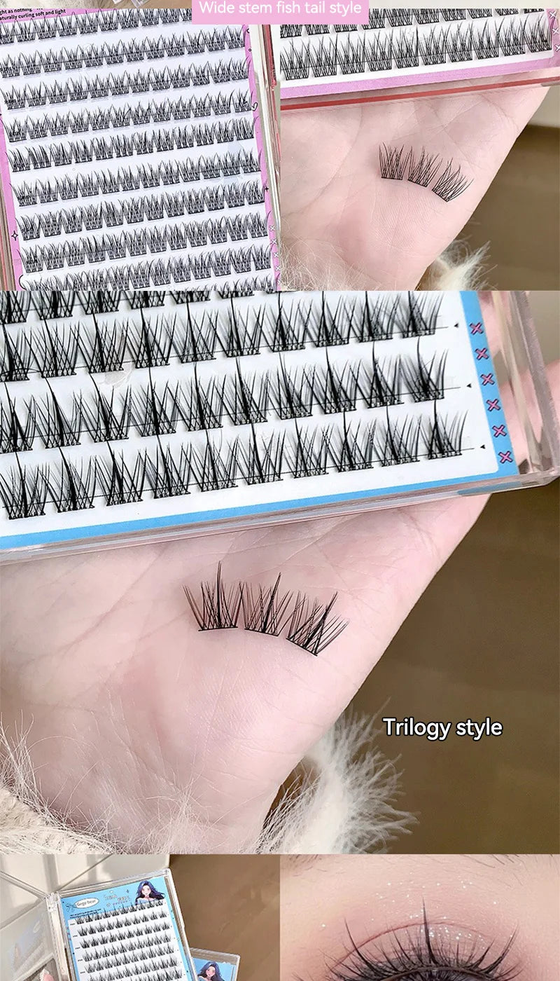 Gege Bear Glue-Free False Eyelashes - Natural Self-Adhesive Lashes