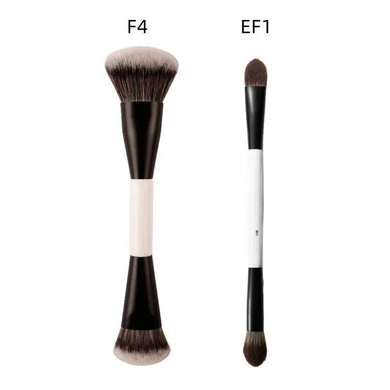 F Four (2 in 1) Dual-Ended Makeup Brush | Foundation, Concealer, Bronzer, Blush & Eyeshadow