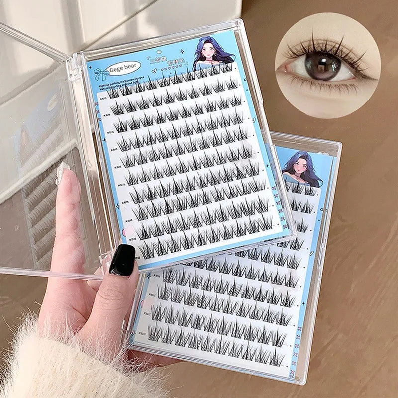 Gege Bear Glue-Free False Eyelashes - Natural Self-Adhesive Lashes