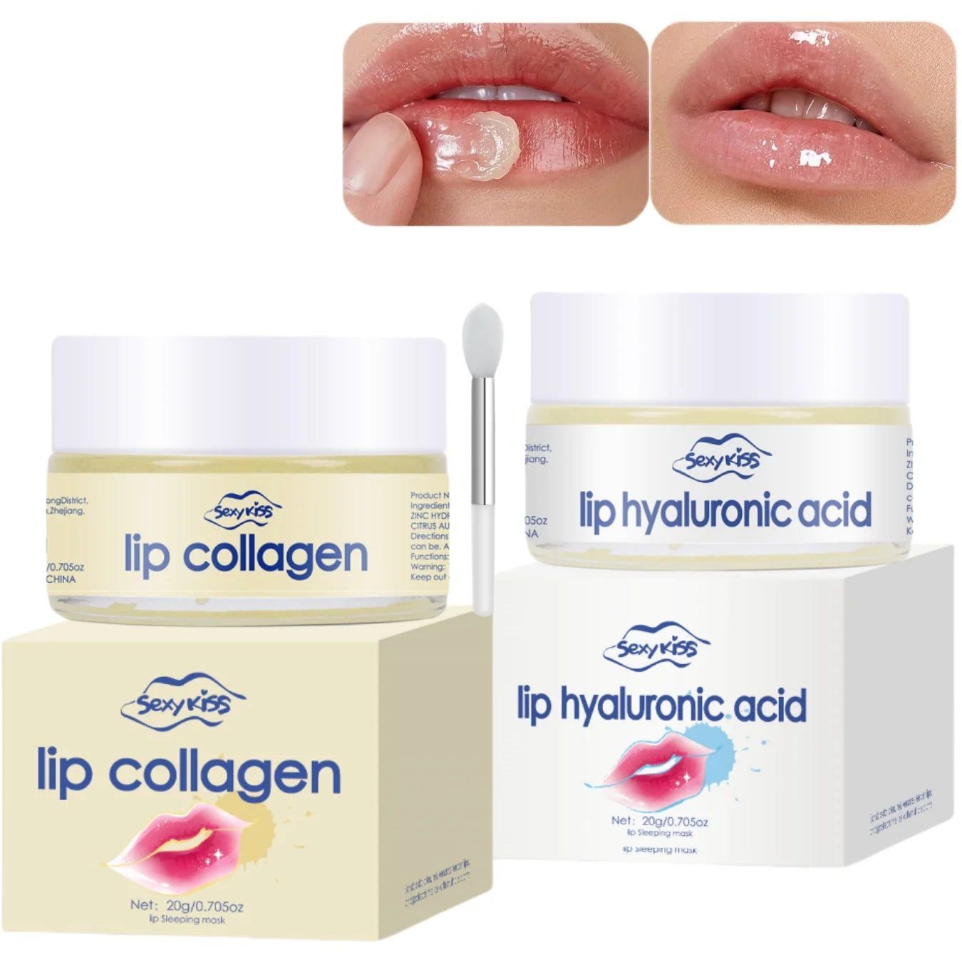 Hyaluronic Acid & Collagen Lip Sleeping Mask (20g) - Deep Hydrating