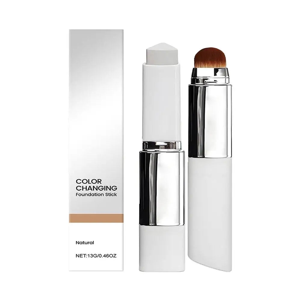 Self-Adjusting Color Changing Foundation Stick - 2-in-1 Hydrating & Brightening Base