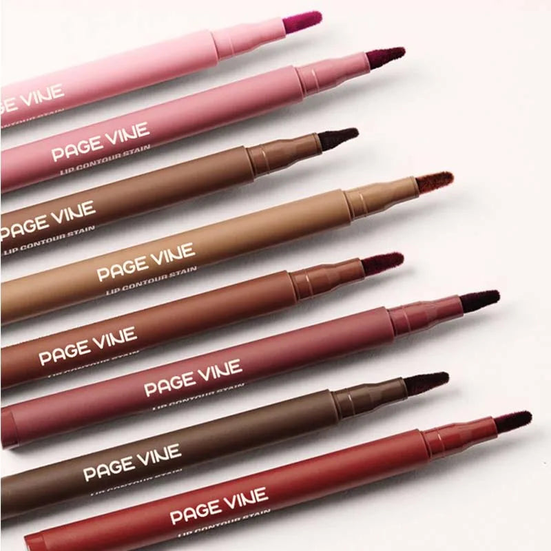 Waterproof Matte Lip Liner Pencil - Long-Lasting Velvet Lip Contour Pen