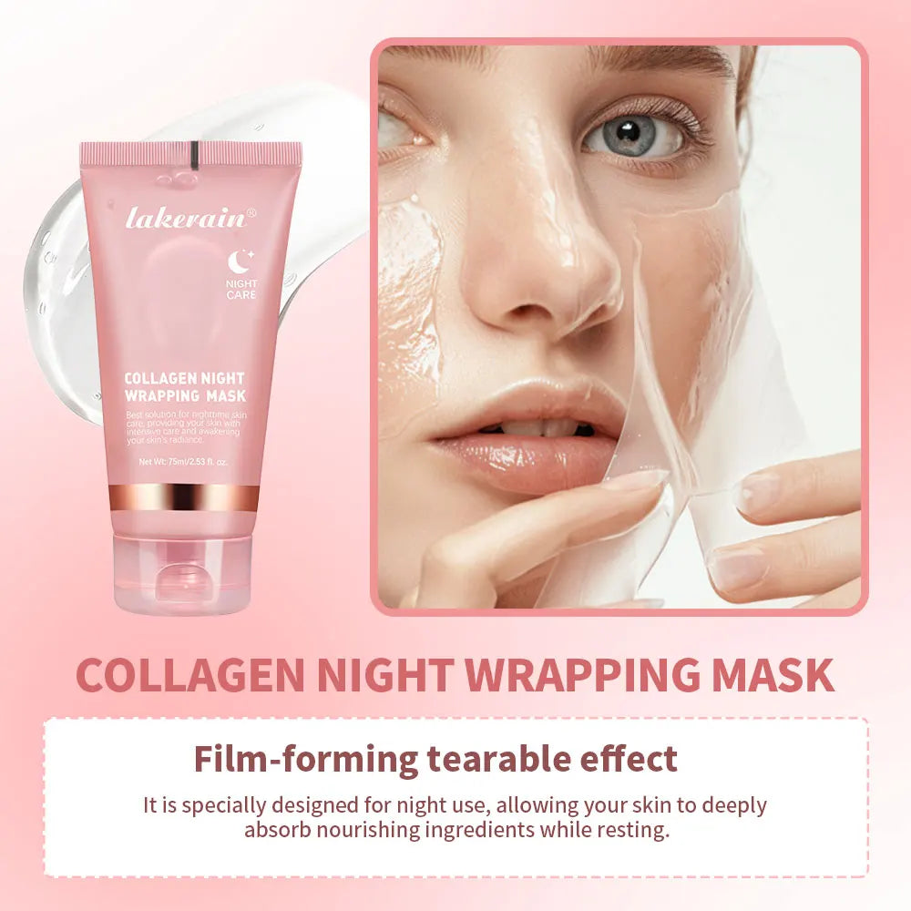 Korean Bio-Collagen Overnight Peel-Off Mask | Lifting & Anti-Wrinkle